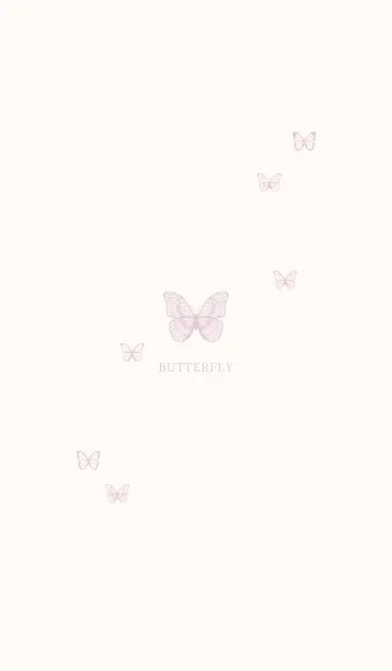 [LINE着せ替え] BUTTERFLY - パステル ピンクの画像1