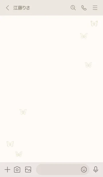 [LINE着せ替え] BUTTERFLY - パステル イエローの画像3