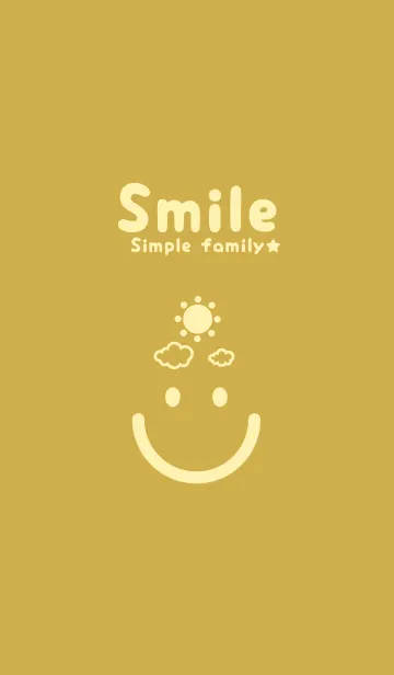 [LINE着せ替え] スマイル＆SUN 芥子色の画像1
