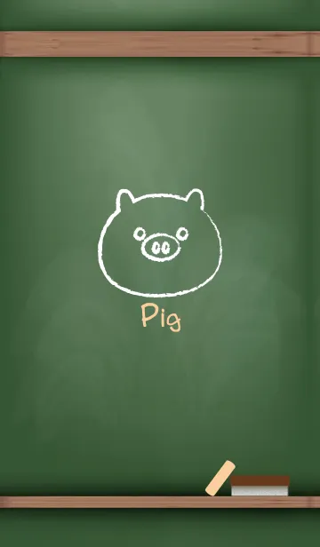 [LINE着せ替え] blackboard Pig 47の画像1