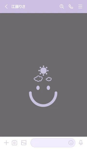 [LINE着せ替え] スマイル＆SUN 鳩羽紫の画像3