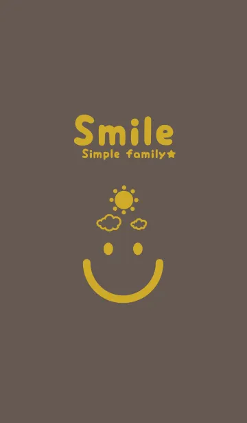 [LINE着せ替え] スマイル＆SUN 栗色の画像1