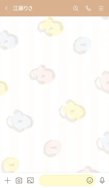 [LINE着せ替え] 手書きお花 ランダム17の画像3