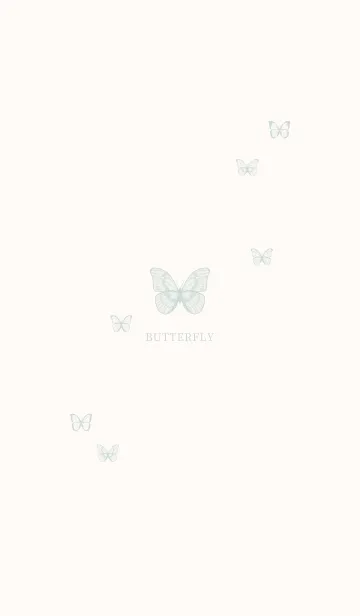 [LINE着せ替え] BUTTERFLY - パステル グリーンの画像1