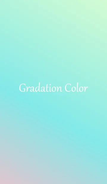 [LINE着せ替え] Gradation Color *Pink & Blue & Green 2*の画像1