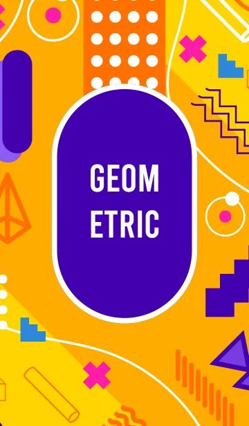 [LINE着せ替え] Geometric Goldの画像1