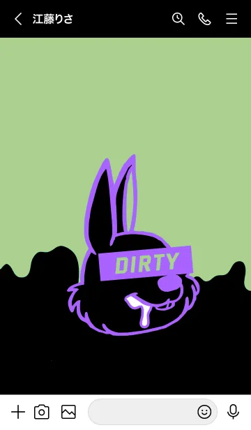 [LINE着せ替え] ダーティー ラビット 74の画像3