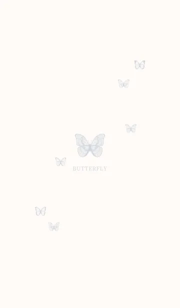 [LINE着せ替え] BUTTERFLY - パステル ブルーの画像1