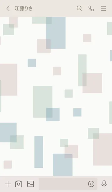 [LINE着せ替え] おしゃれ四角16の画像3