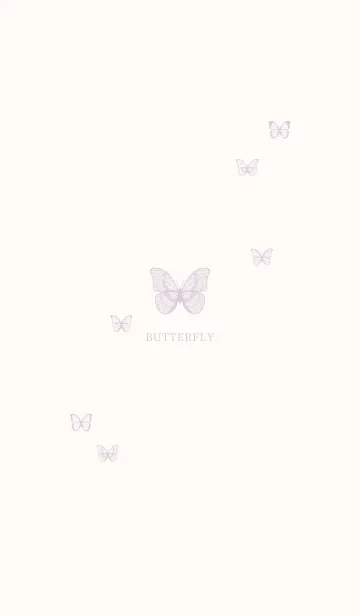 [LINE着せ替え] BUTTERFLY - パステル パープルの画像1