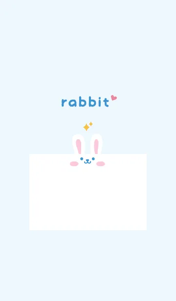 [LINE着せ替え] うさぎ.キラキラ[ブルー]の画像1