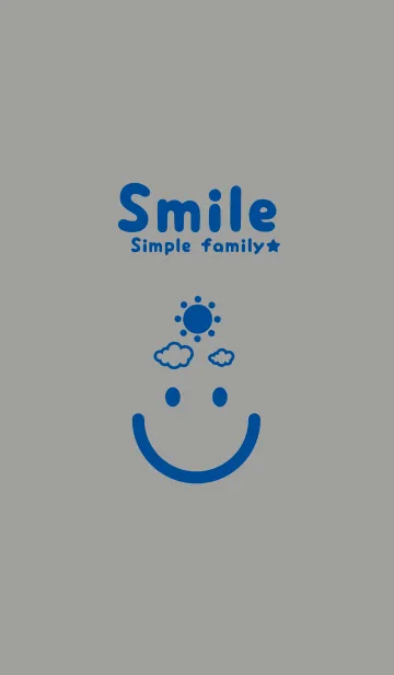 [LINE着せ替え] スマイル＆SUN アッシュグレイの画像1