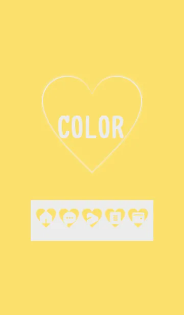 [LINE着せ替え] yellow color F06の画像1