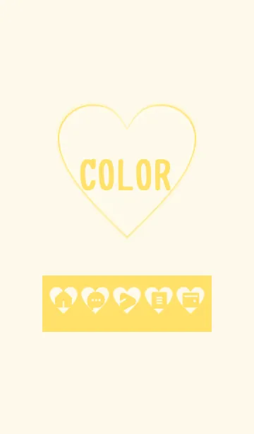[LINE着せ替え] yellow color F09の画像1