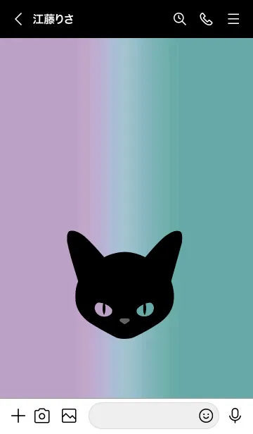 [LINE着せ替え] ブラック キャット 45の画像3