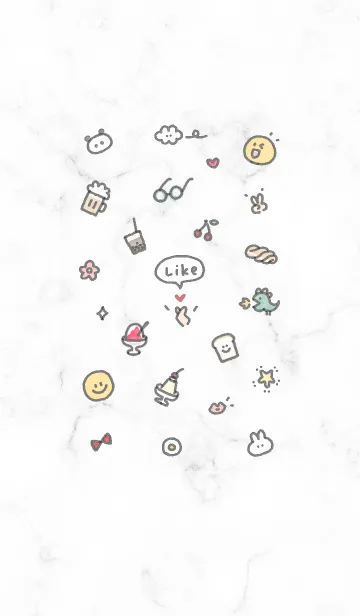 [LINE着せ替え] シンプルアイコン27♥グレー05_1の画像1