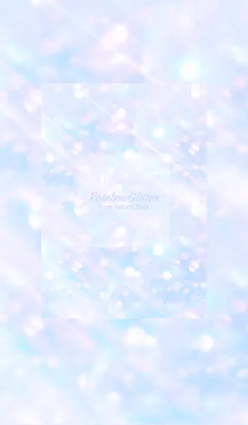 [LINE着せ替え] 虹色グリッター9／ナチュラルスタイルの画像1