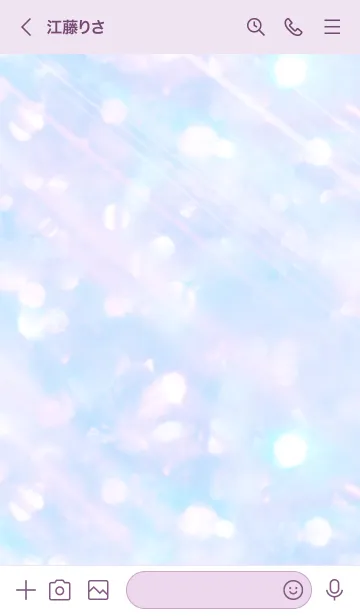 [LINE着せ替え] 虹色グリッター9／ナチュラルスタイルの画像3