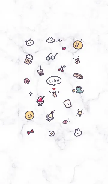 [LINE着せ替え] シンプルアイコン27♥ウィスタリア04_1の画像1