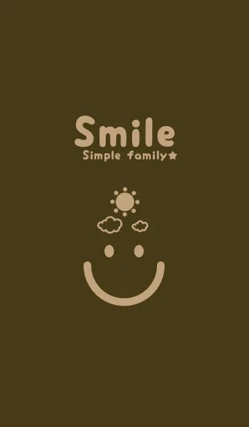 [LINE着せ替え] スマイル＆SUN 墨色の画像1