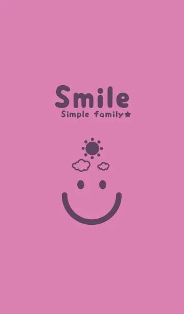 [LINE着せ替え] スマイル＆SUN オーキッドピンクの画像1