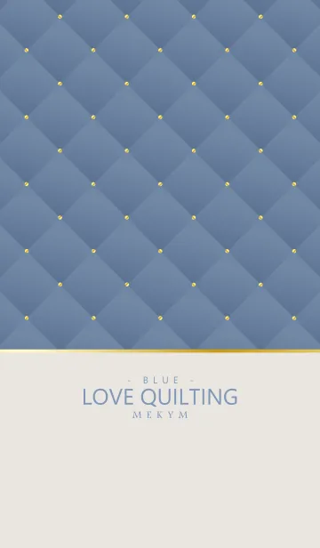 LOVE QUILTING DUSKY BLUE 11のLINE着せ替え