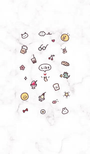 [LINE着せ替え] シンプルアイコン27♥グレージュ02_1の画像1