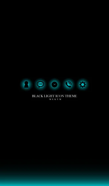 [LINE着せ替え] BLACK LIGHT ICON THEME-MEKYM 14の画像1