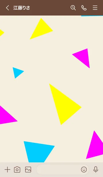 [LINE着せ替え] 3色三角16の画像3