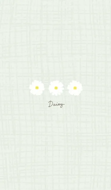 [LINE着せ替え] シンプル マーガレット27の画像1