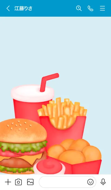 [LINE着せ替え] Mini fast food set 5の画像3