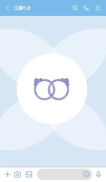 [LINE着せ替え] ekstamploveダブルオーシャンダイヤモンドの画像3