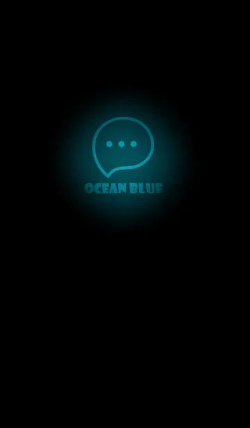 [LINE着せ替え] Ocean Blue Neon Theme V2 (JP)の画像1
