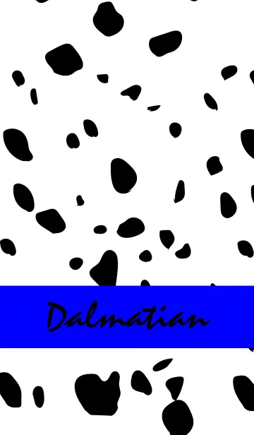 [LINE着せ替え] Dalmatian -Vividblue-の画像1