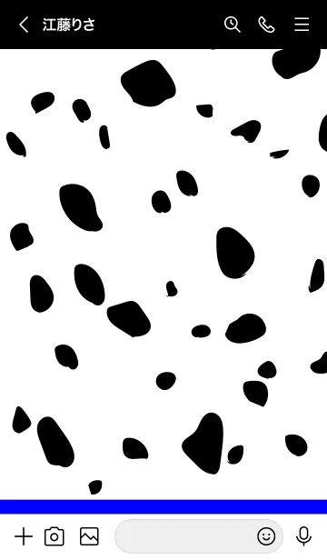 [LINE着せ替え] Dalmatian -Vividblue-の画像3