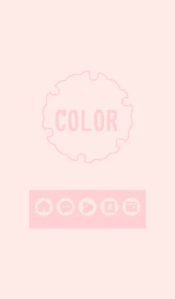 [LINE着せ替え] pink color G07の画像1