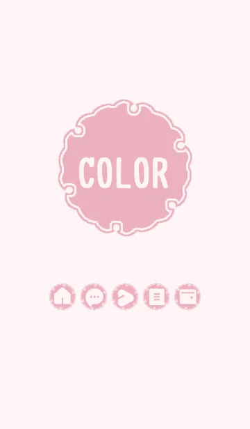 [LINE着せ替え] pink color G10の画像1