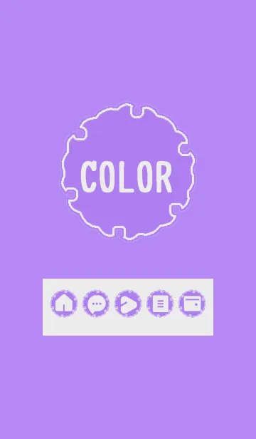 [LINE着せ替え] purple color G06の画像1