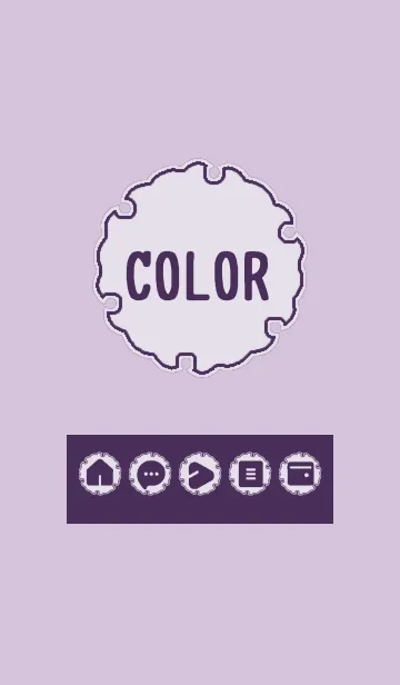 [LINE着せ替え] purple color G10の画像1