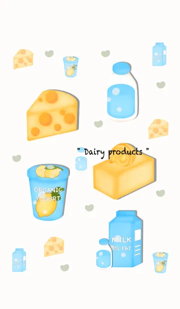 [LINE着せ替え] Mini dairy product 2の画像1