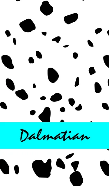 [LINE着せ替え] Dalmatian -Vividlightblue-の画像1