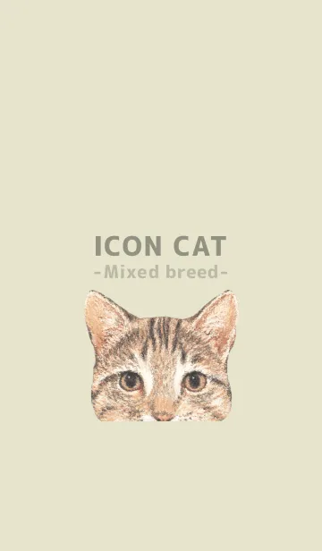 [LINE着せ替え] ICON CAT - ミックス - PASTEL YE/02の画像1