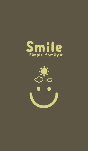 [LINE着せ替え] スマイル＆SUN タウニーオリーブの画像1