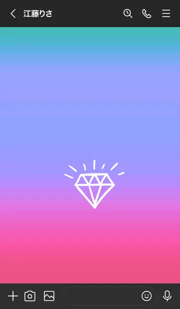 [LINE着せ替え] グラデーション ダイアモンド  145の画像3