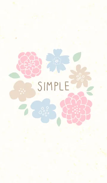 [LINE着せ替え] 3色の花輪の画像1