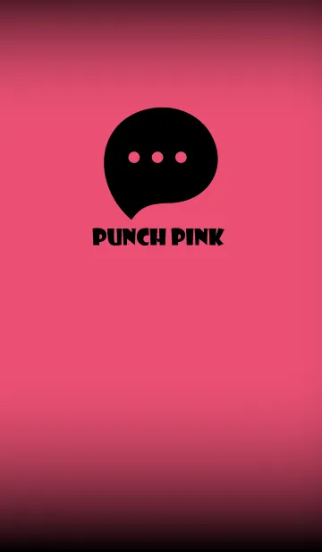 [LINE着せ替え] Punch Pink And Black V.2 (JP)の画像1