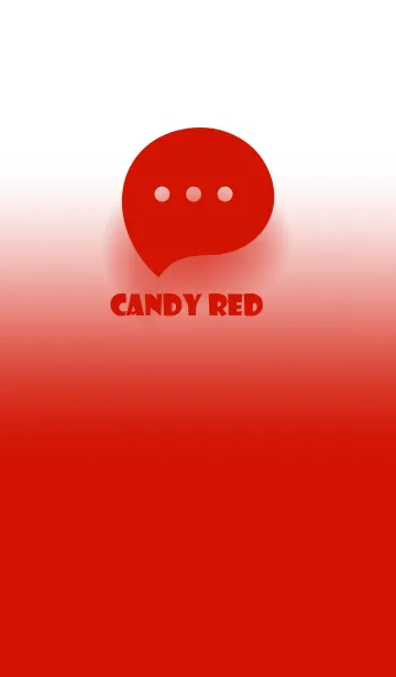 [LINE着せ替え] Candy Red & White Theme V.2 (JP)の画像1