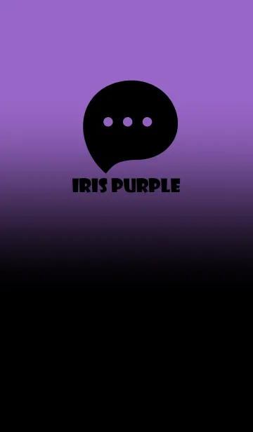 [LINE着せ替え] Black & Iris Purple Theme V2 (JP)の画像1