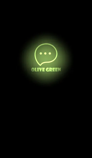 [LINE着せ替え] Olive Green  Neon Theme V2 (JP)の画像1