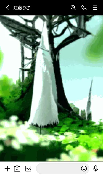 [LINE着せ替え] 廃墟の教会に立つ白魔道士の画像3